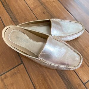 Eastland Gold Leather Loafers